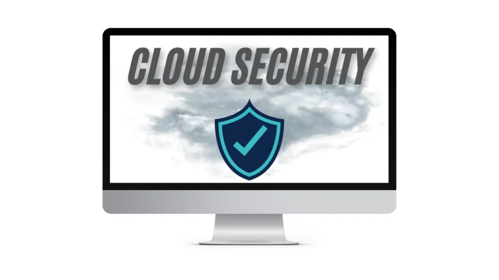 cloud security on a screen